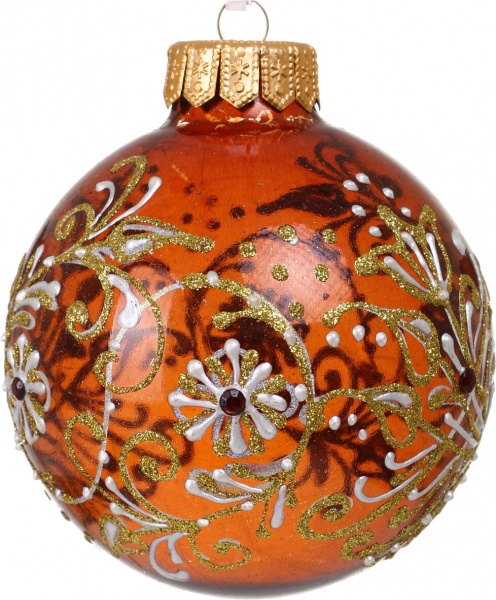 Куля новорічна Декор-престиж d 100 мм в асортименті