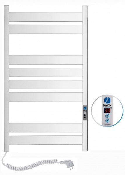Рушникосушарка електрична NAVIN Largo 500x800 digital ліва білий оксамит (12-844152-5080)