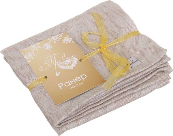 Раннер Эльза 40x140 см кофейное золото Прованс 