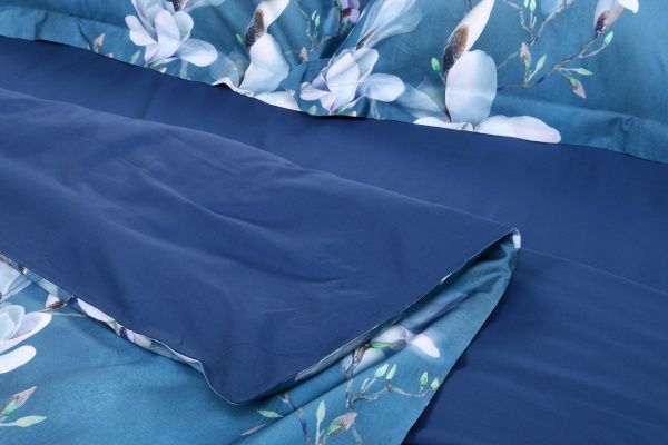 Комплект постільної білизни Tender flowers D сімейний різнокольоровий принт La Nuit 