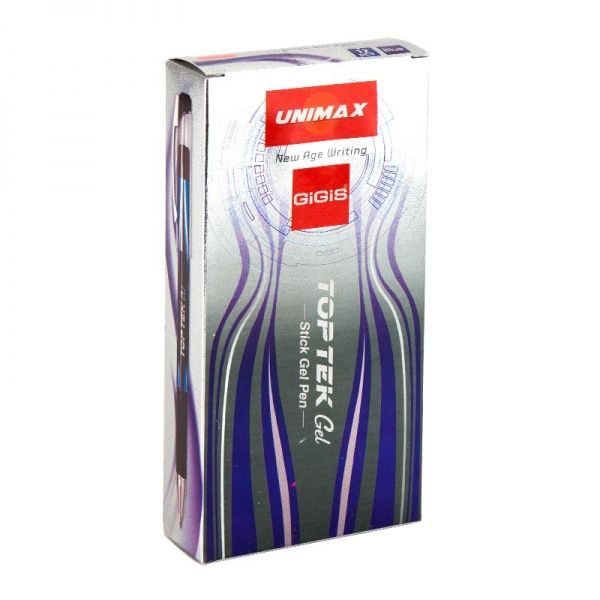 Ручка гелева Unimax Top Tek Gel синя 36616 