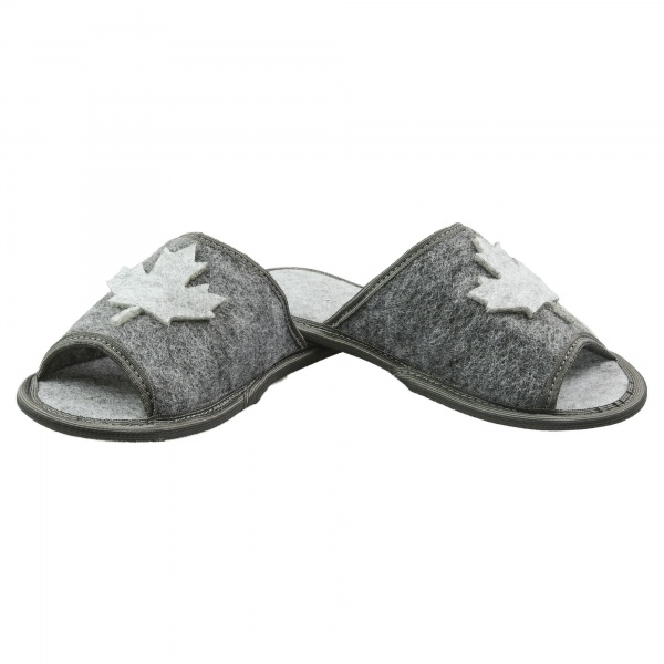 Тапки домашние FX shoes из фетра р. 38-39 серый арт.2008 