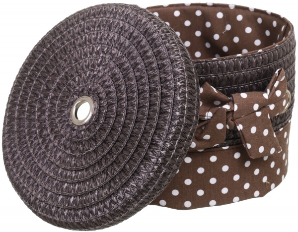 Кошик плетений з текстилем Tony Bridge Basket 24x22x18 см DSA16-7CD-5 