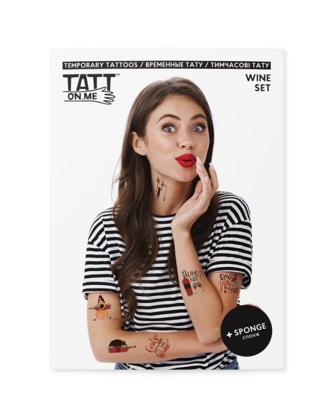 Тату тимчасове TATTon.me Wine set