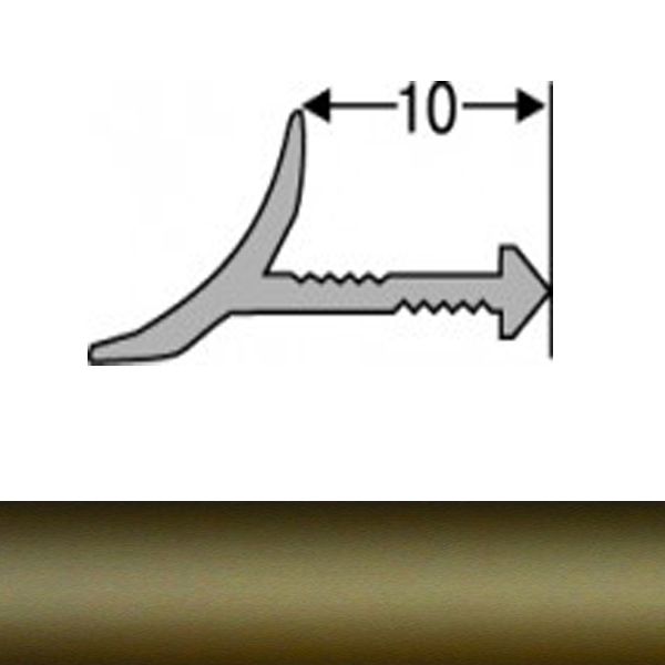 Порожек алюминиевый ВАП анодированный TIS 2700 мм бронза