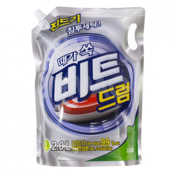 Жидкое средство для машинной и ручной стирки Lion Beat pouch (запасной блок) 2,1 л 