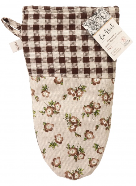 Рукавиця Lucy квітка 21x36 см коричневий La Nuit 
