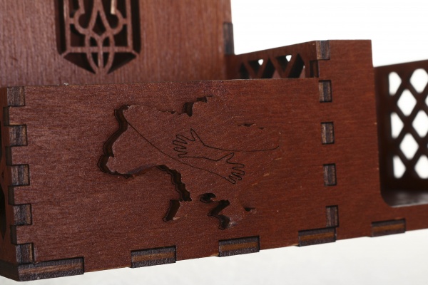 Органайзер настільний 18,8x10,8x9,5 см червоне дерево Nice goods