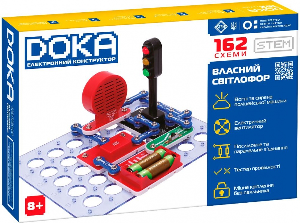 Игрушка-конструктор DOKA электронный 162 схемы D70714