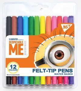 Фломастеры Minions 12 цветов 650358 YES