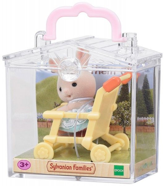Набор Sylvanian Families Кролик в прогулочной коляске 