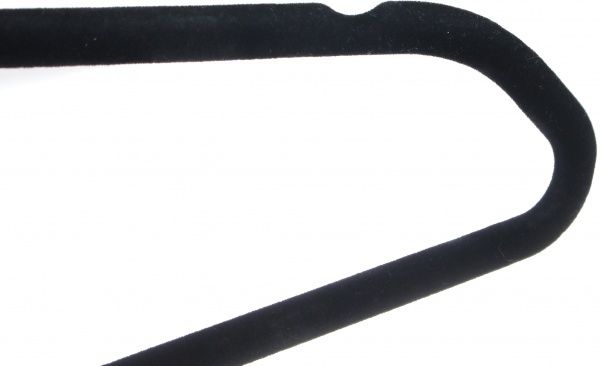 Набор плечиков Vivendi Velvet черный 44,5 см 12 шт. 