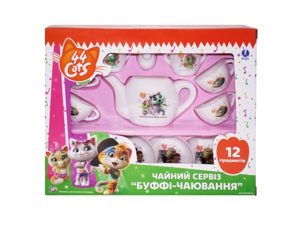 Набір 44 CATS Чайний сервіз Буффі-чаювання 12 предметів 121899