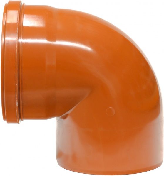Колено канализационное ПВХ d200х90° Инсталпласт