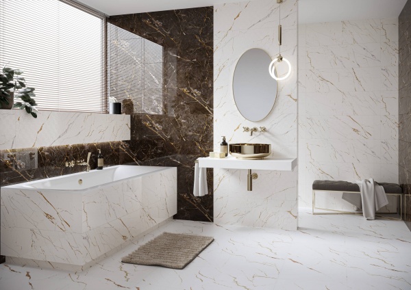 Плитка Ceramika Paradyz Guarda Bianco Dec. Glossy 29,8x89,8 