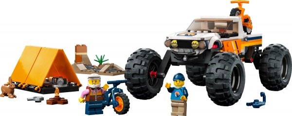 Конструктор LEGO City Пригоди на позашляховику 4x4 60387