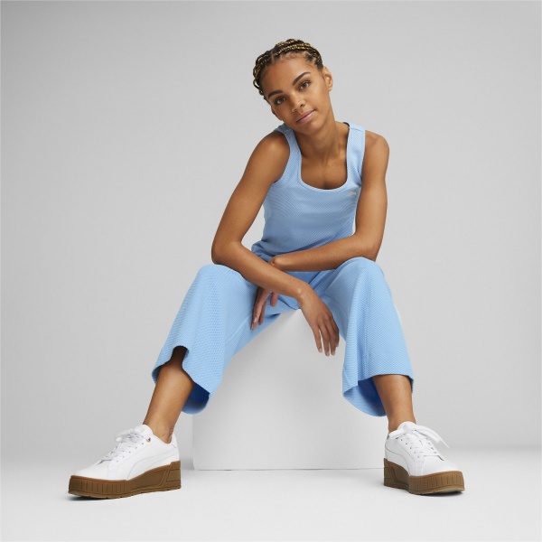 Кроссовки Puma KARMEN WEDGE PUMA WHITE-PUMA WHITE-GUM 39098505 р.39 белый