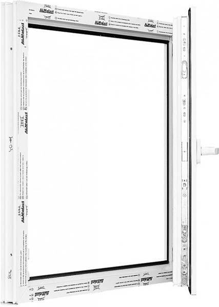 Окно поворотное ALMplast 60 500x500 мм правое