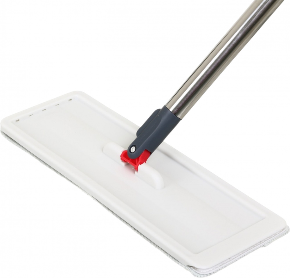 Набір для прибирання для підлоги OBERY з вертикальним віджимом Super Clean Compact 2в1 30 см сірий