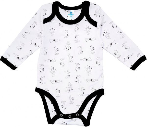 Боди Minikin Веселый щенок р.80 белый с рисунком 197020380 