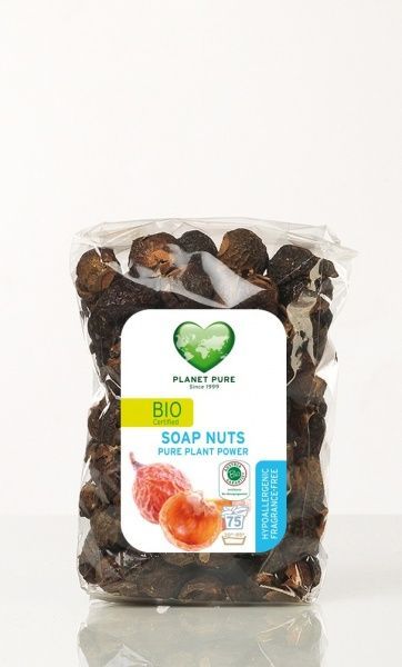 Капсулы для машинной и ручной стирки PLANET PURE гипоаллергенные мыльные орехи в мешочке, без аромата 0,35 кг