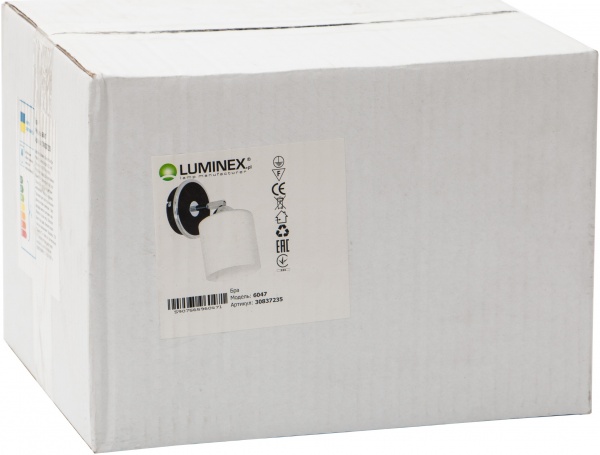 Бра LUMINEX Fort 1x60 Вт E27 черный 6047 