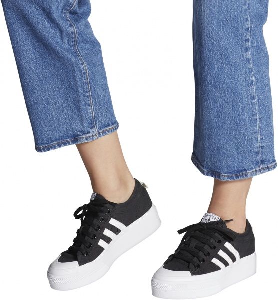 Кеди Adidas NIZZA PLATFORM W FV5321 р. UK 6 чорний