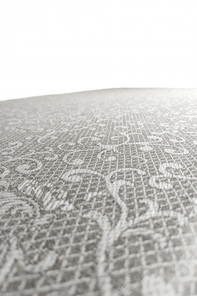 Скатертина жакард 110x150 см сірий з візерунком Галерея льону 