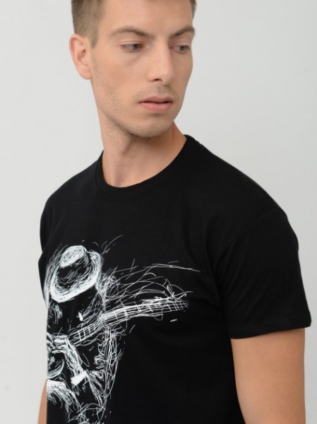 Футболка Sol's REGENT 150 GUITAR PLAYER 11380309/56S р.S черный