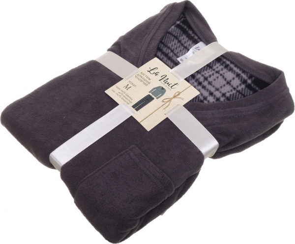 Костюм домашний мужской La Nuit Basic Check р. L серый 