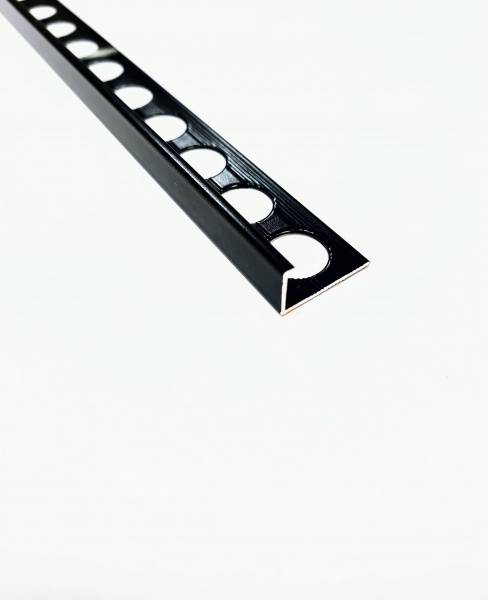 Уголок для плитки Braz Line алюминий BLB-5404-75-9017-K.27 2,7 м черный 