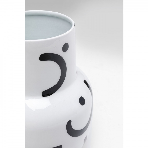 Ваза KARE Design Богемия 19 см белый 