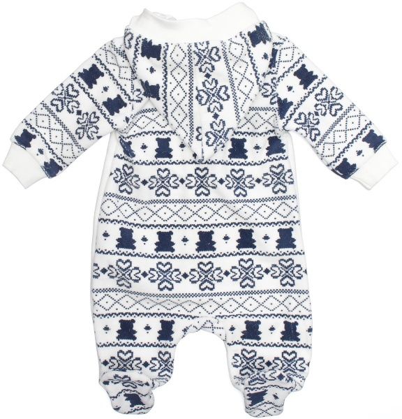 Комбінезон Фламінго святковий 412-513 р.56 білий із синім 