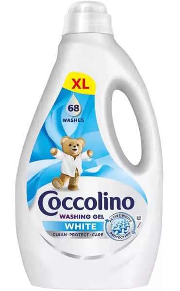 Гель для стирки для машинной и ручной стирки Coccolino White Care 2,72 л