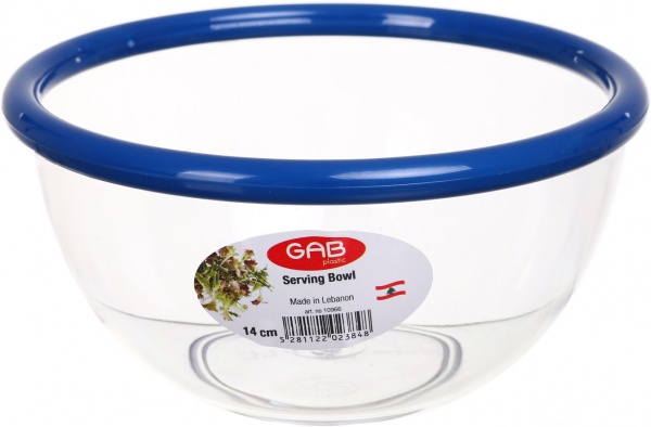 Салатник с ободком 14 см в ассортименте 3924100000 GAB Plastic