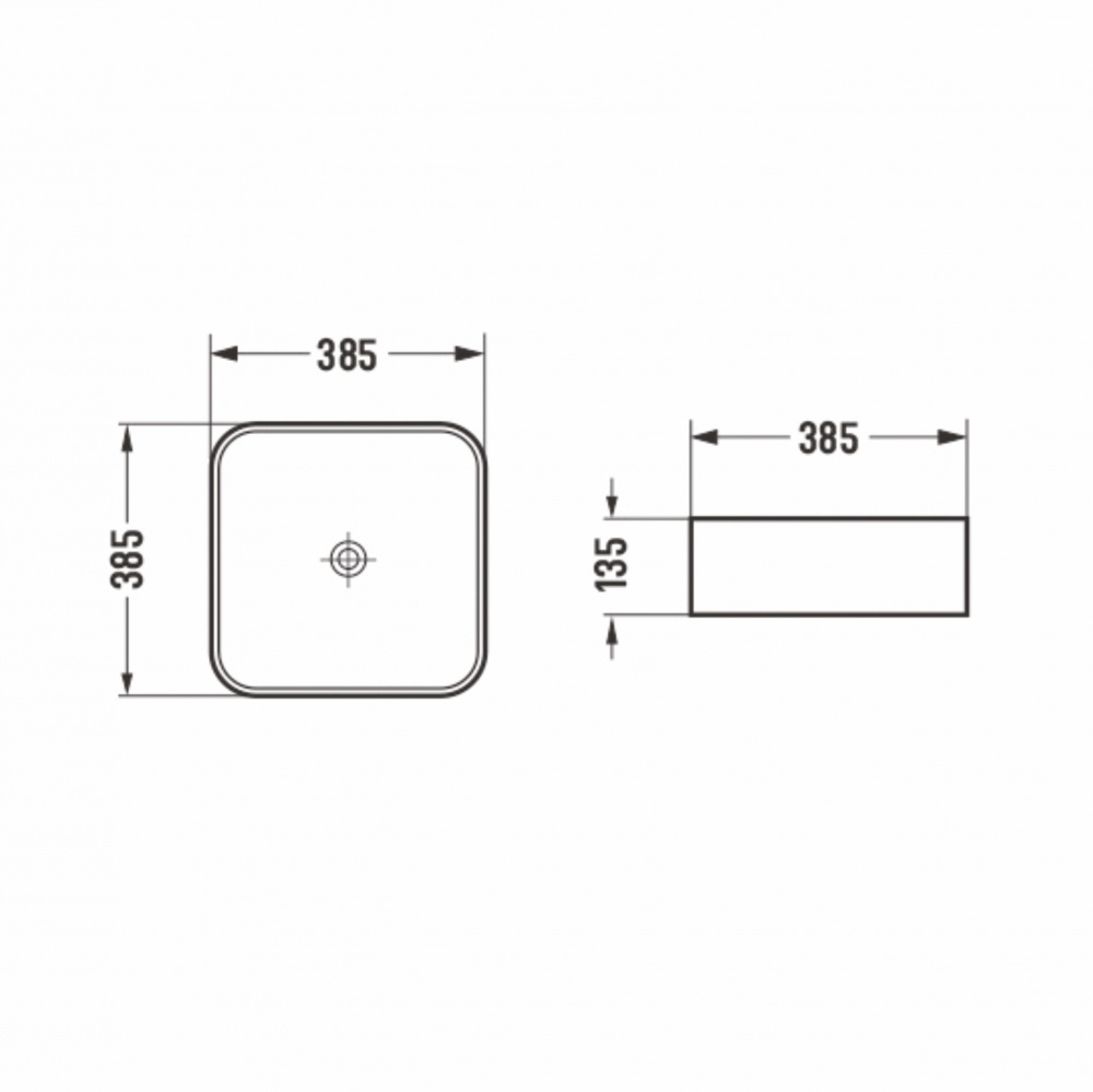 Умывальник Imprese I-form с06010603-38