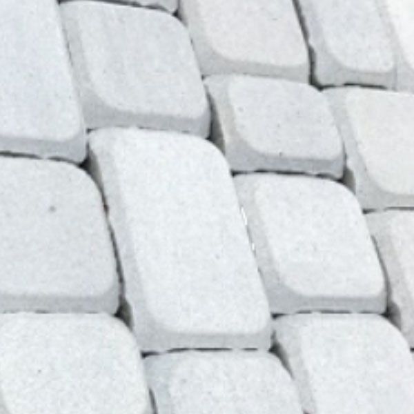 Брусчатка Старый Город 6 см белая