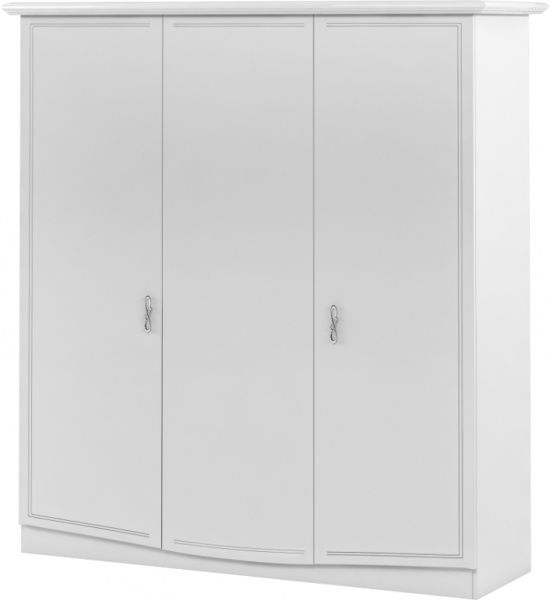 Шкаф для одежды Aqua Rodos San Remo SRWARD3D-БГ 3-дверный белый глянец 