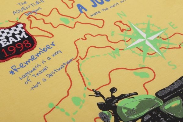 Футболка для хлопчика ALG р.104 гірчичний 220622 