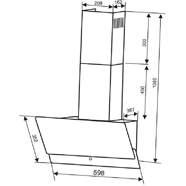 Витяжка Interline Spark A/60/GR