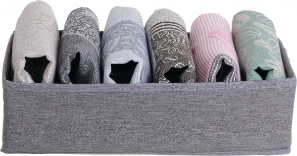 Органайзер для белья SO04119-1 London темно-серый 6 секций 90x320x320 мм