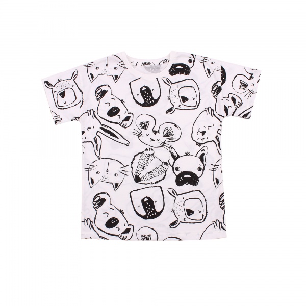 Футболка дитячі Фламінго 778-117 р.122 білий із малюнком 