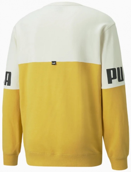 Свитшот Puma POWER COLORBLOCK CREW 84800831 р. M желтый