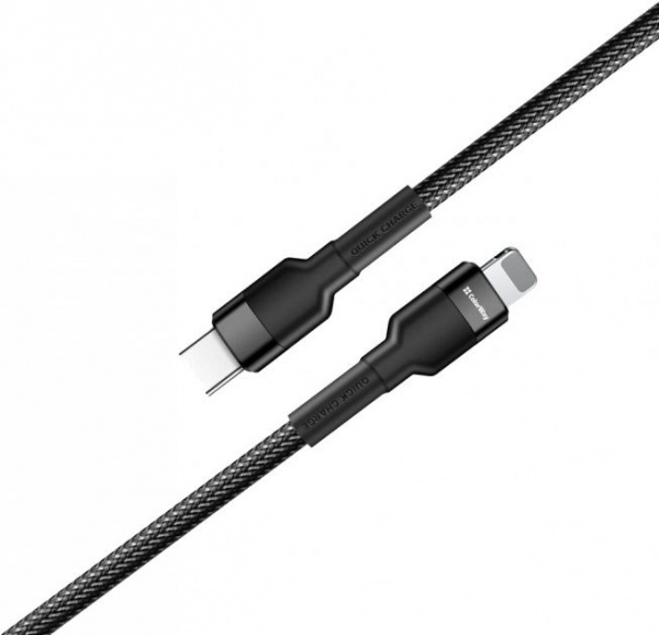 Кабель ColorWay Type-C - Apple Lightning (PD Fast Charging 20 Вт) 3.0 А 0,3 м чорний (CW-CBPDCL054-BK) 
