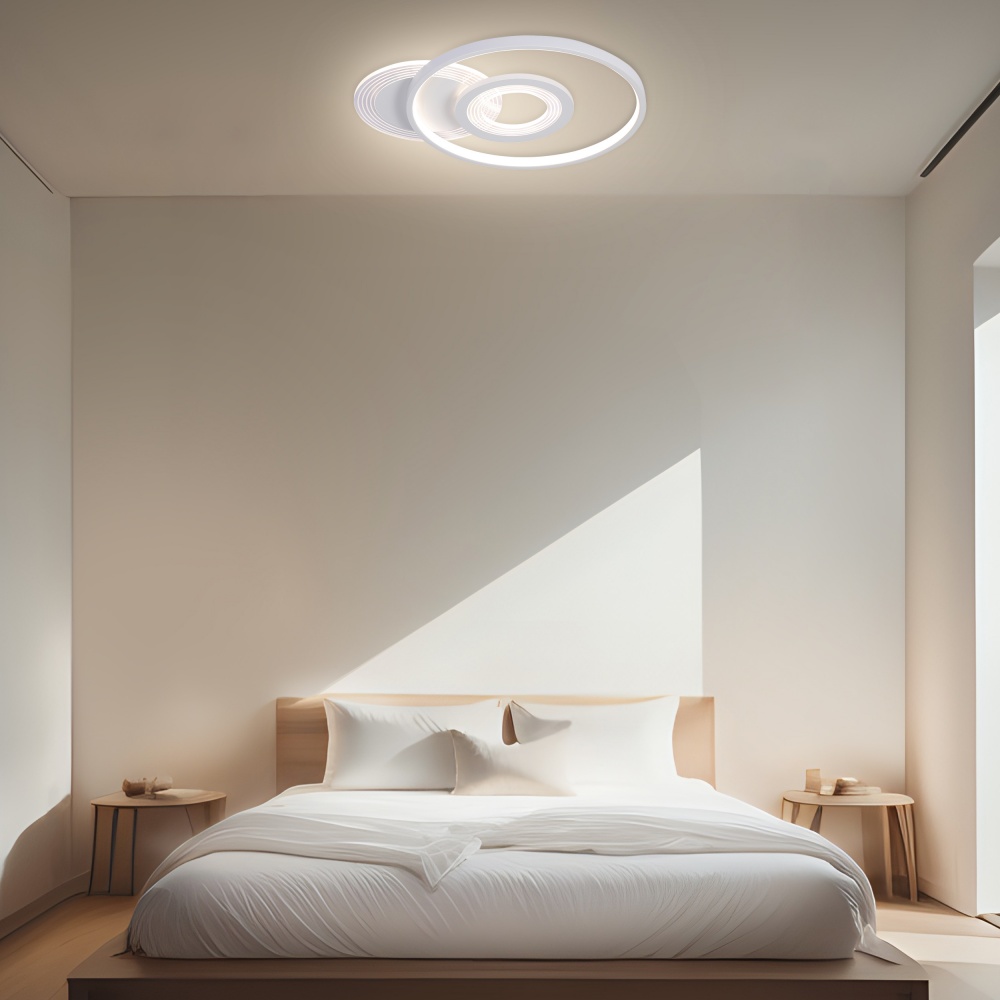 Люстра стельова Miorro LED Vesta з пультом ДУ метал/пластик 1x48 Вт LED-модуль білий 51-311-086