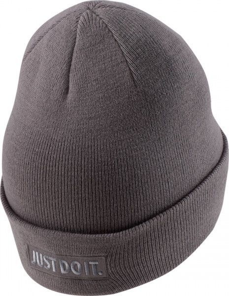 Шапка Nike Y NK BEANIE METAL SWOOSH CI3711-056 OS серый