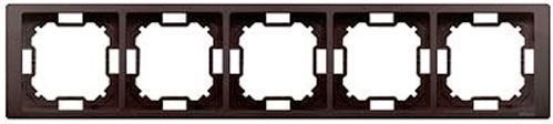 Рамка пятиместная Simon Basic Neos универсальная шоколадный BMRC5/47