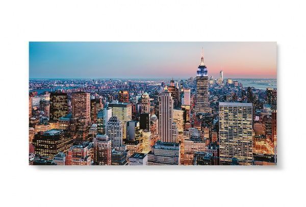Репродукция Панорама города Нью-Йорк США 00007 96x48 см 