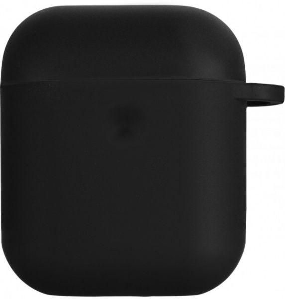Чохол для навушників 2E для Apple AirPods Pure Color Silicone 3.0 мм black (2E-AIR-PODS-IBPCS-3-BK) 