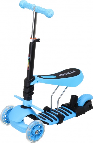 Самокат-біговел iTrike JR 3-026-K MAXI 5в1 блакитний 